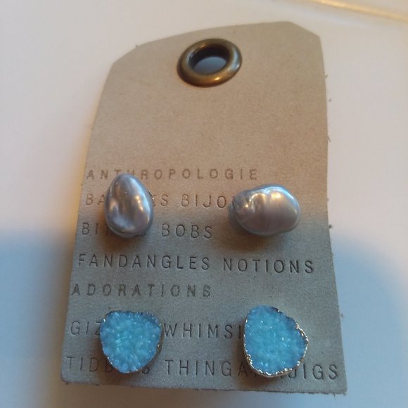 Anthropologie Jewelry - Anthropologie Seaside Set of Post Earrings - NWT